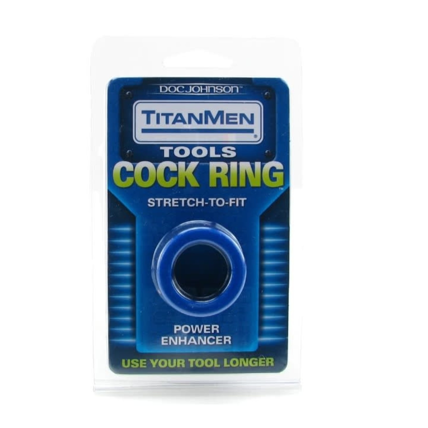 DOC JOHNSON TITANMEN - COCK RING BLUE