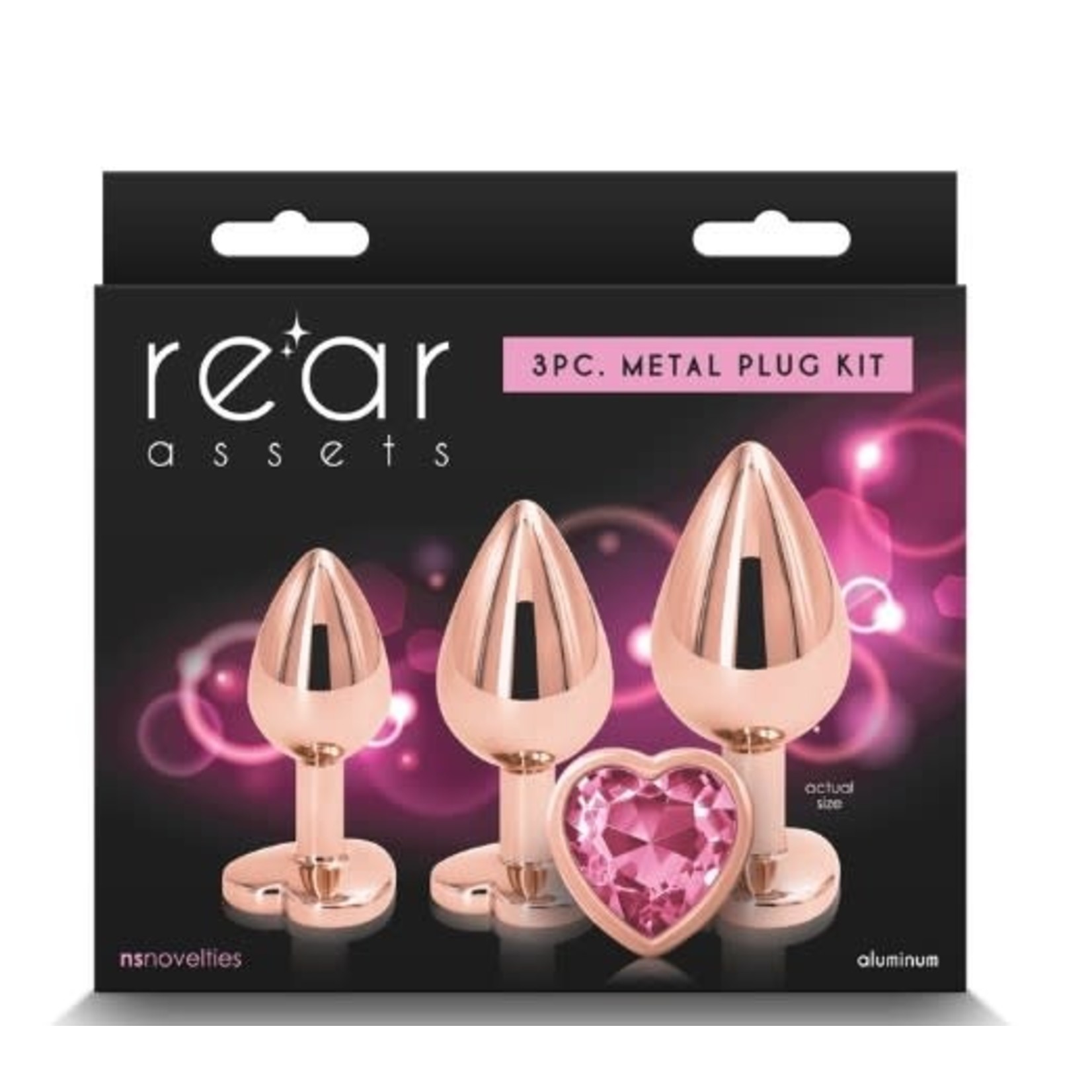 NSNOVELTIES NS - REAR ASSETS - TRAINER KIT - ROSE GOLD - PINK HEART