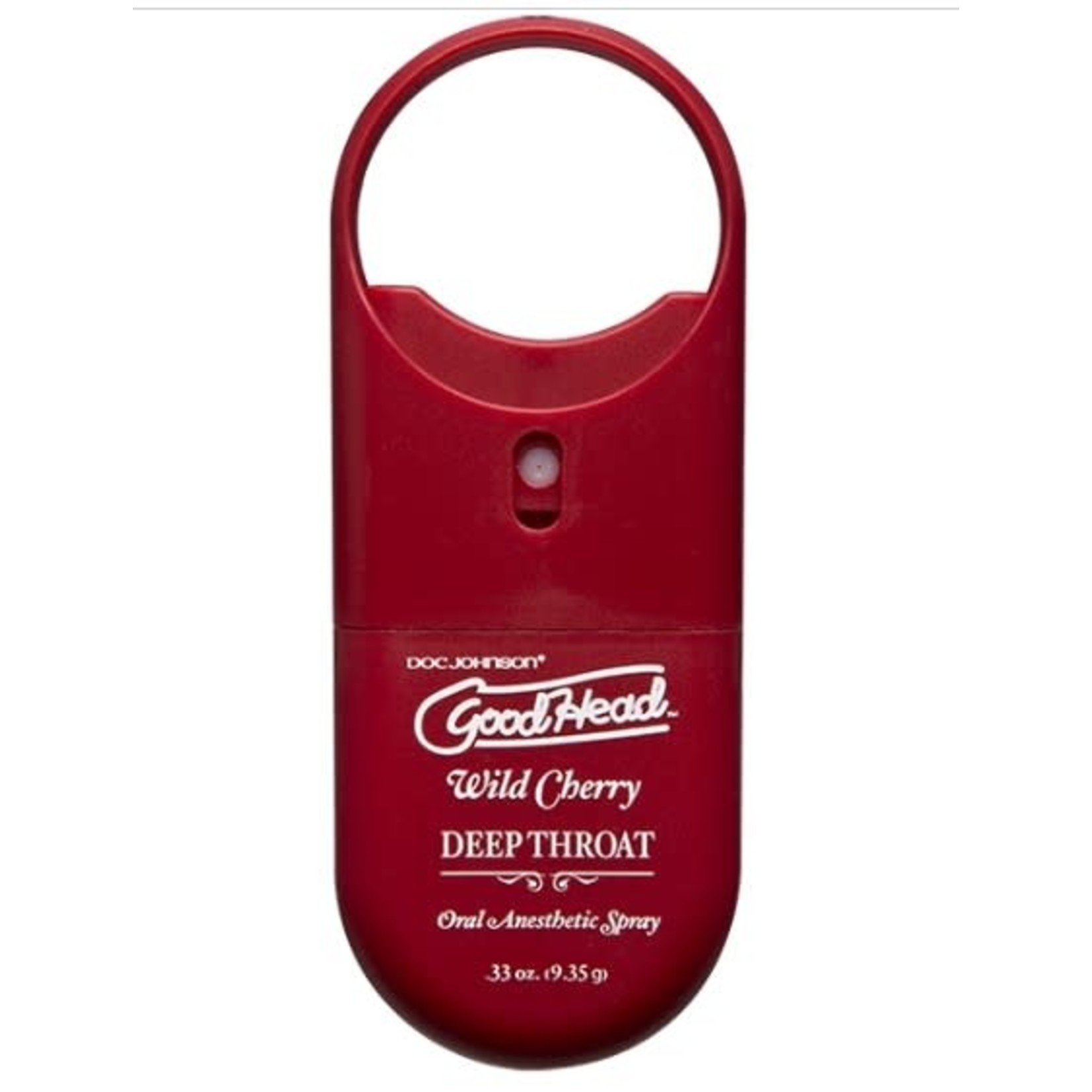 DOC JOHNSON GOODHEAD - DEEP THROAT SPRAY TO-GO - WILD CHERRY (.30 FL.OZ.)