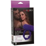 CALEXOTICS SILICONE RECHARGEABLE 5 BEAD MAXIMUS RING