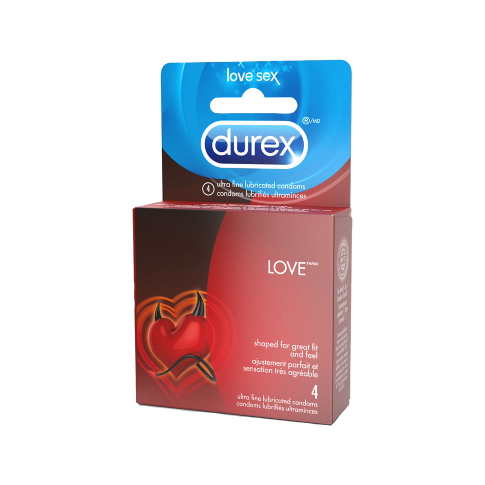 DUREX CONDOMS AND DUREX PLAY DUREX - LOVE x4