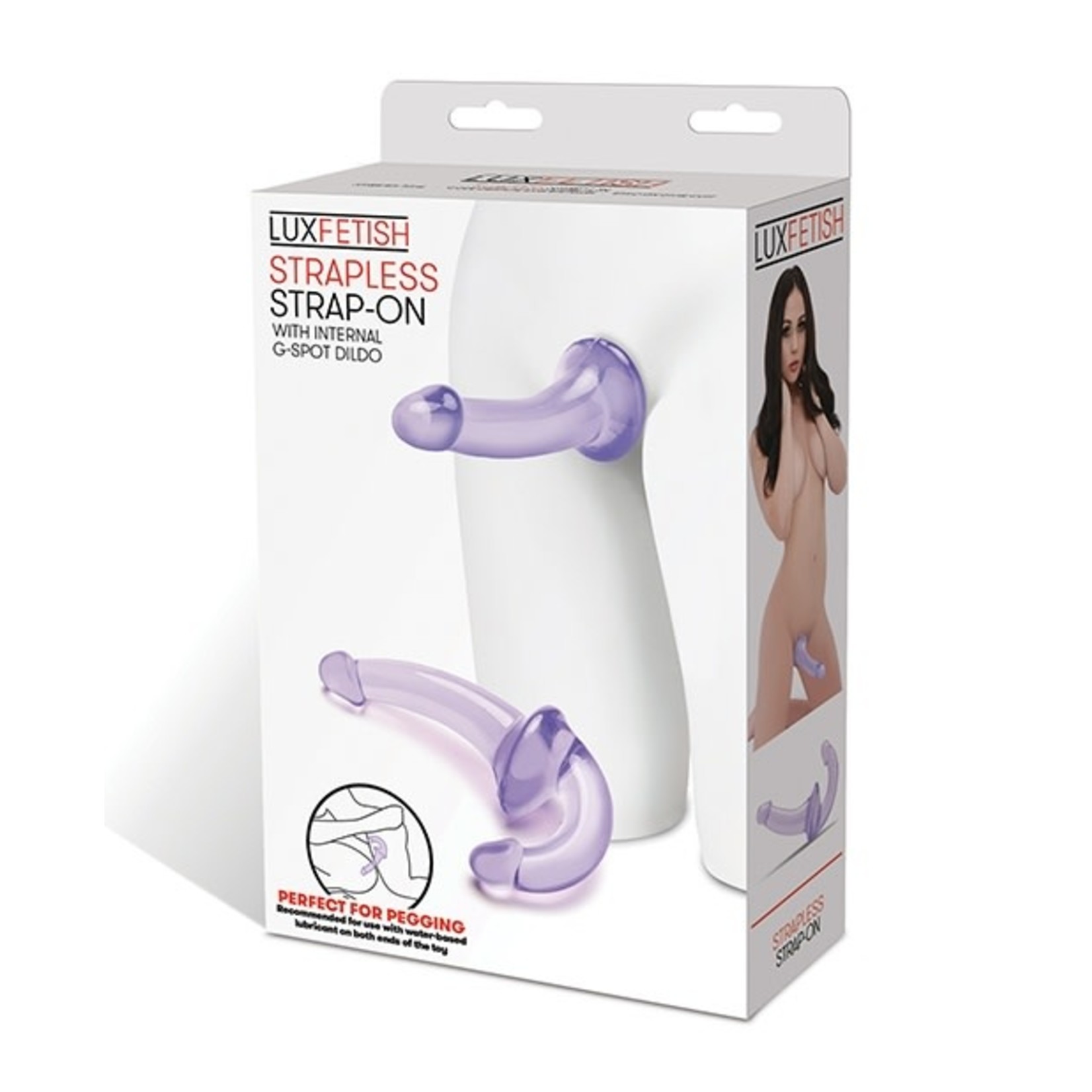 STRAPLESS STRAP-ON WEARABLE JELLY DILDO