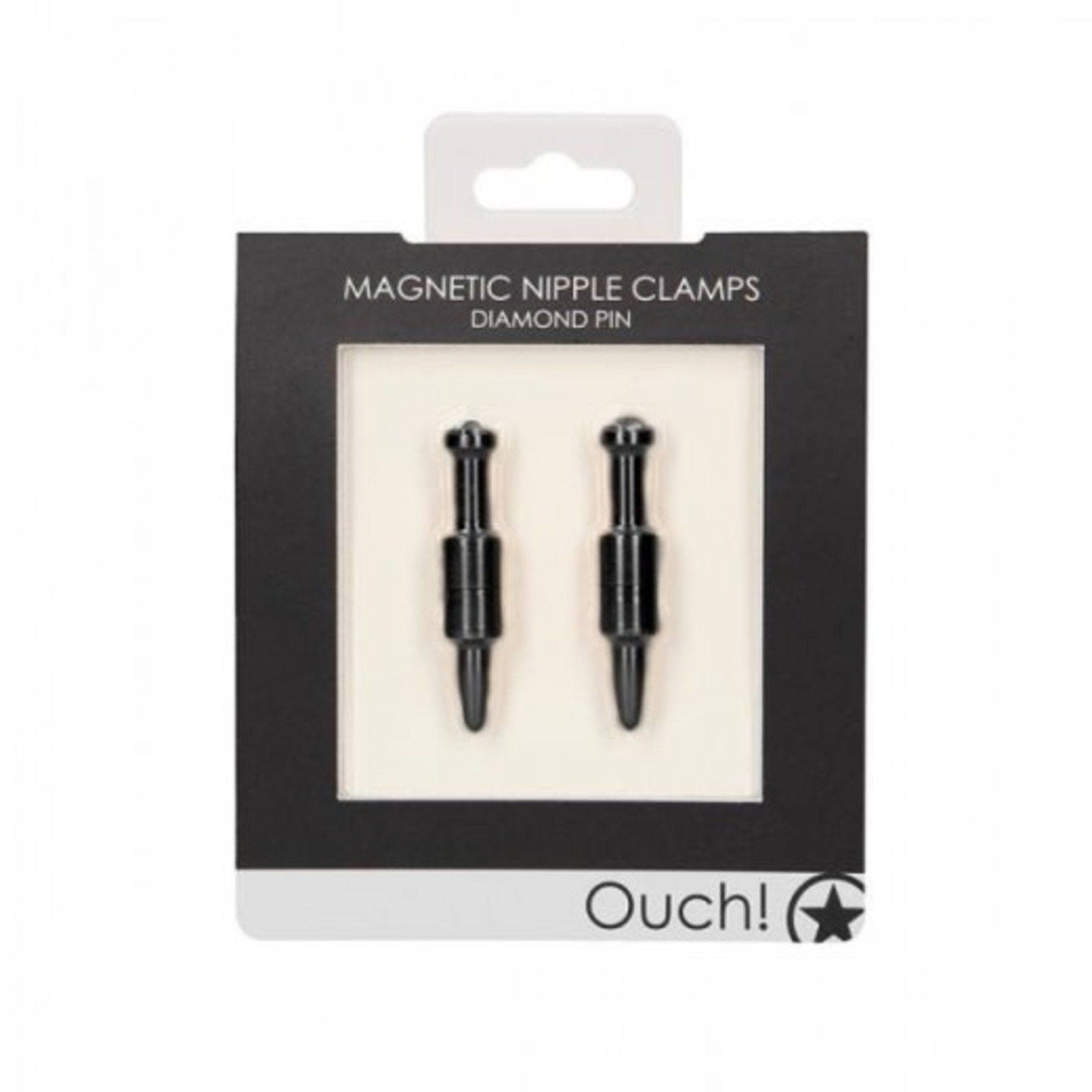 OUCH OUCH! MAGNETIC DIAMOND PIN NIPPLE CLAMPS