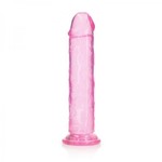 SHOTS REALROCK CRYSTAL CLEAR JELLY 11 INCH DILDO