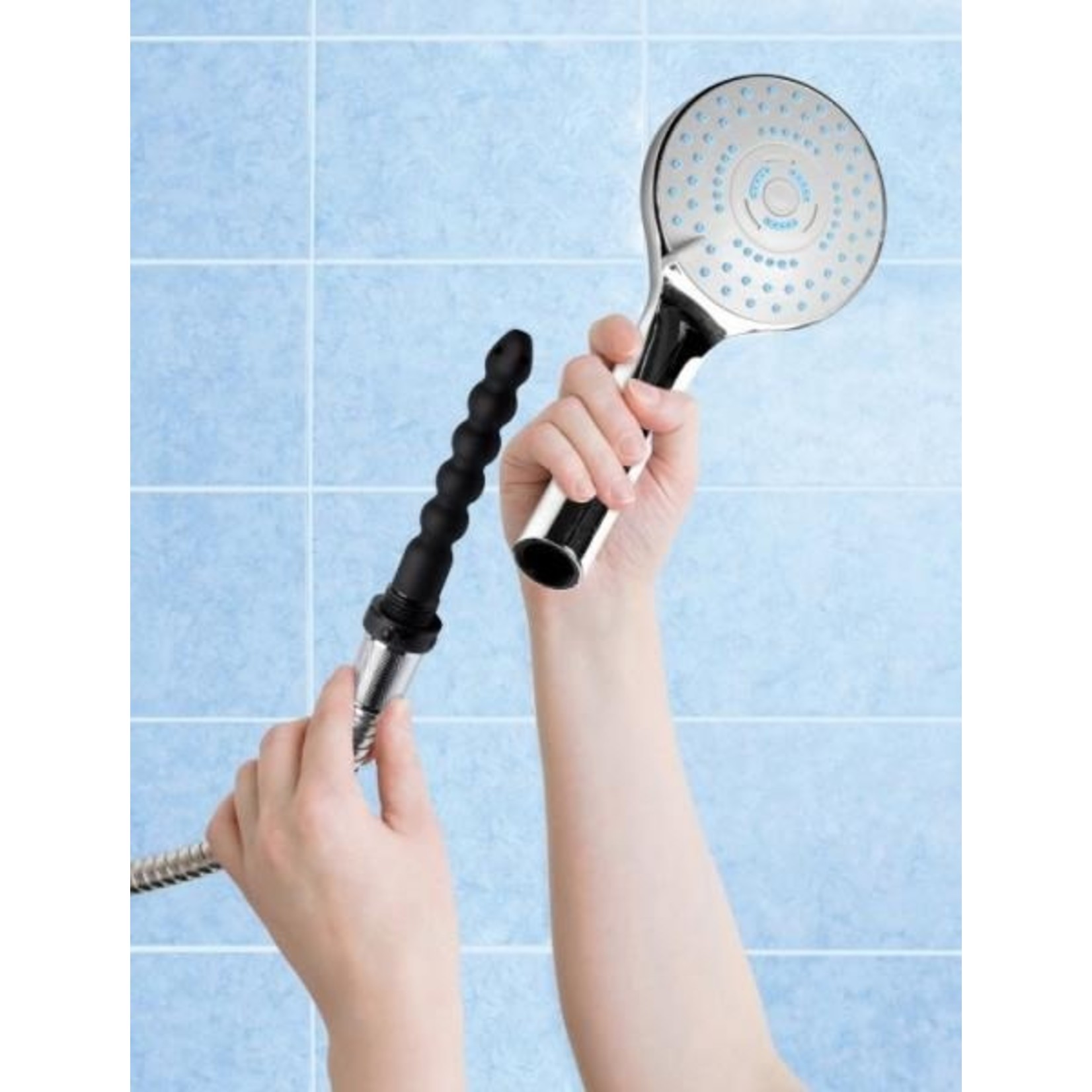 CLEAN STREAM DISCREET SHOWER HEAD & ENEMA NOZZLE