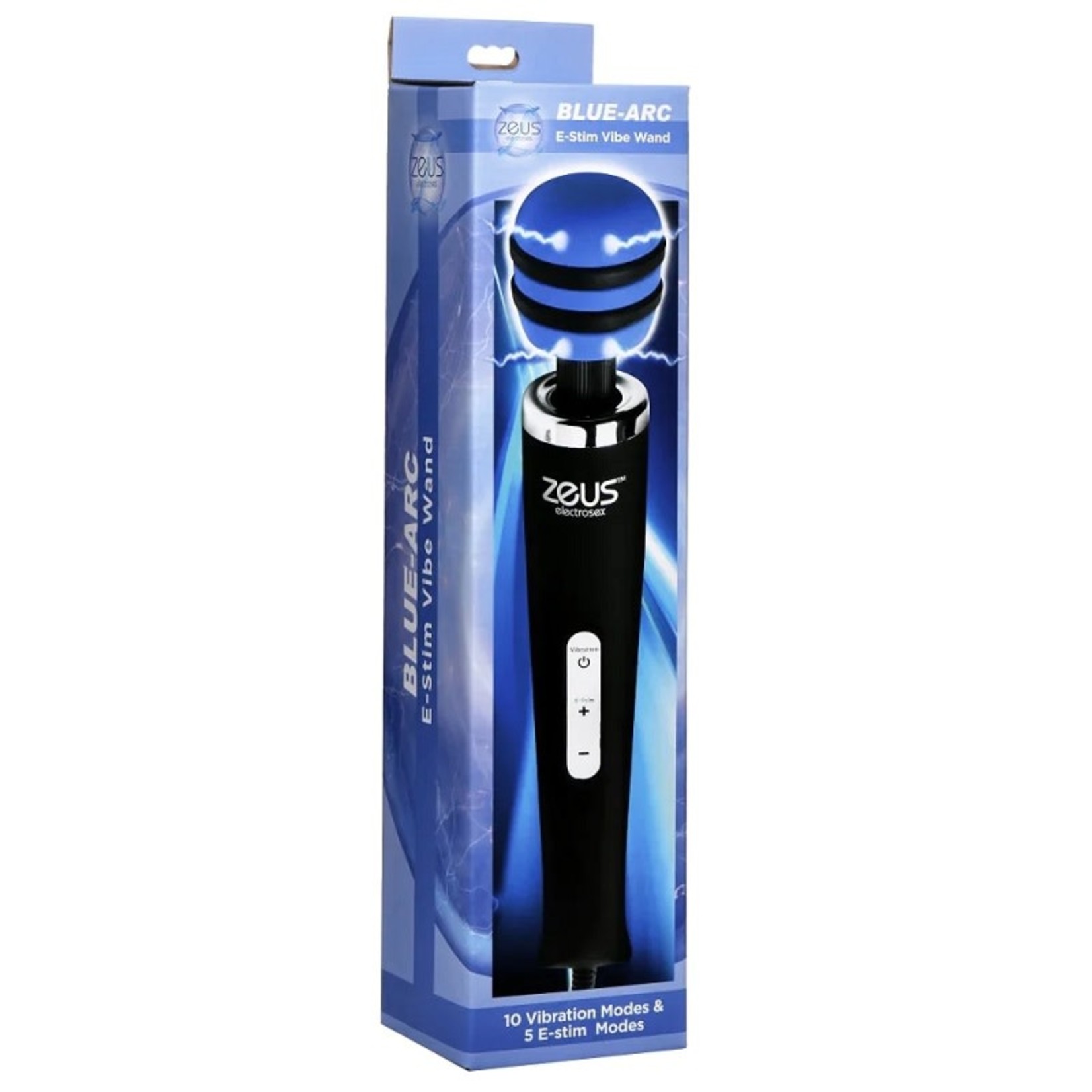 ZEUS ELECTROSEX ZEUS BLUE ARC PLUG IN E-STIM VIBRATING WAND