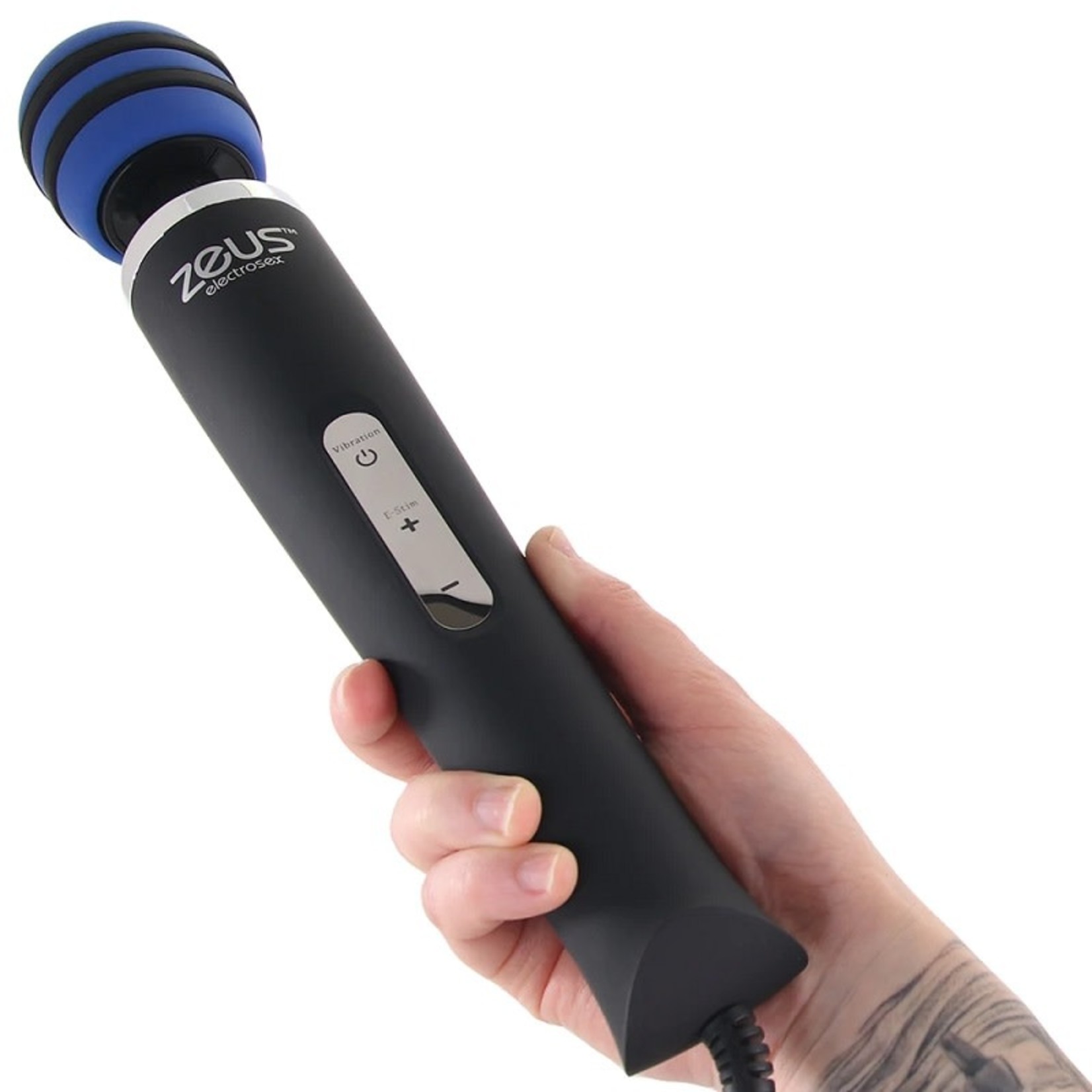 ZEUS ELECTROSEX ZEUS BLUE ARC PLUG IN E-STIM VIBRATING WAND