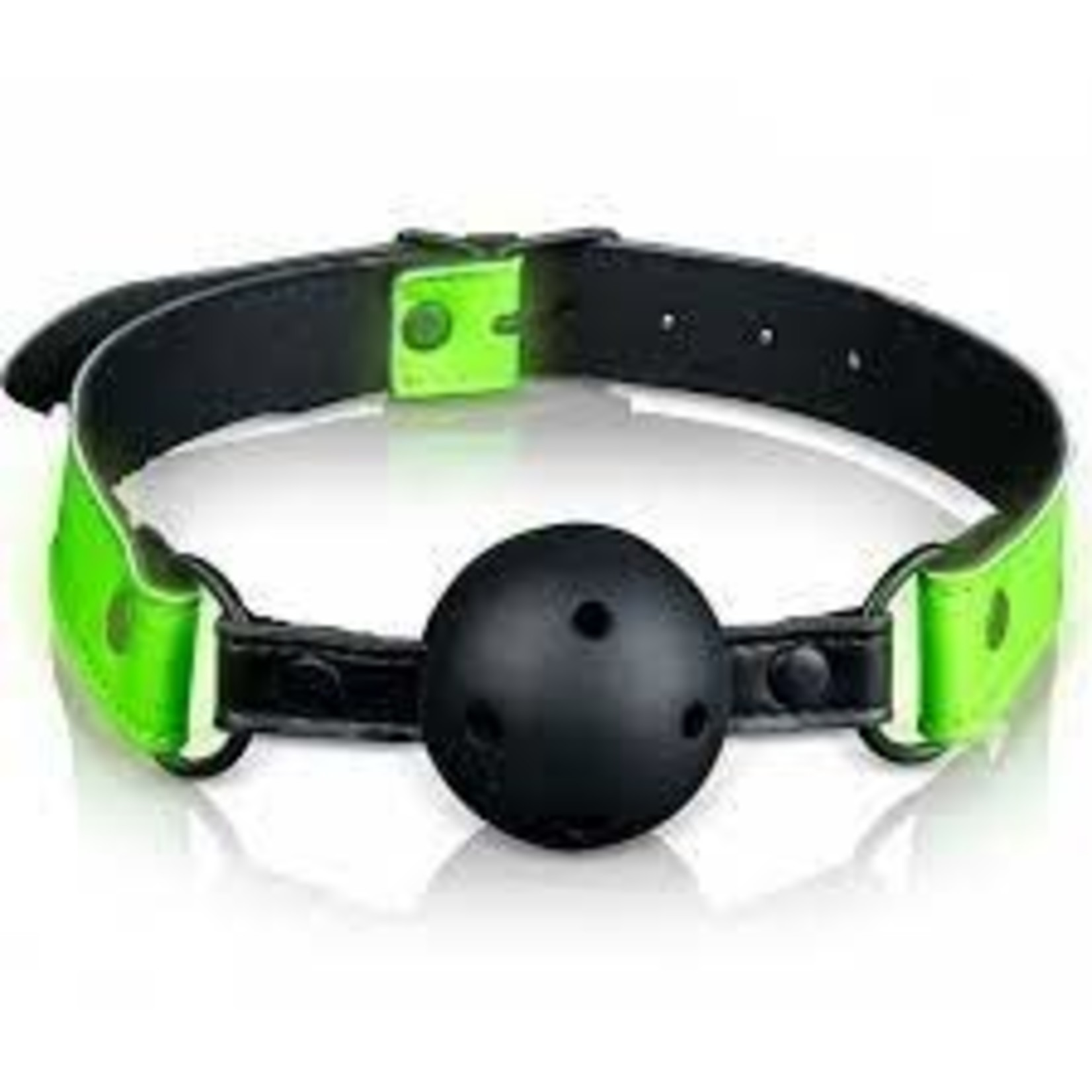 OUCH OUCH! GLOW IN THE DARK BREATHABLE BALL GAG