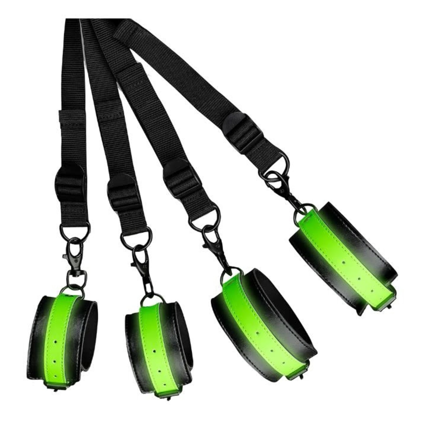 OUCH OUCH! GLOW IN THE DARK BED BINDINGS RESTRAINT KIT