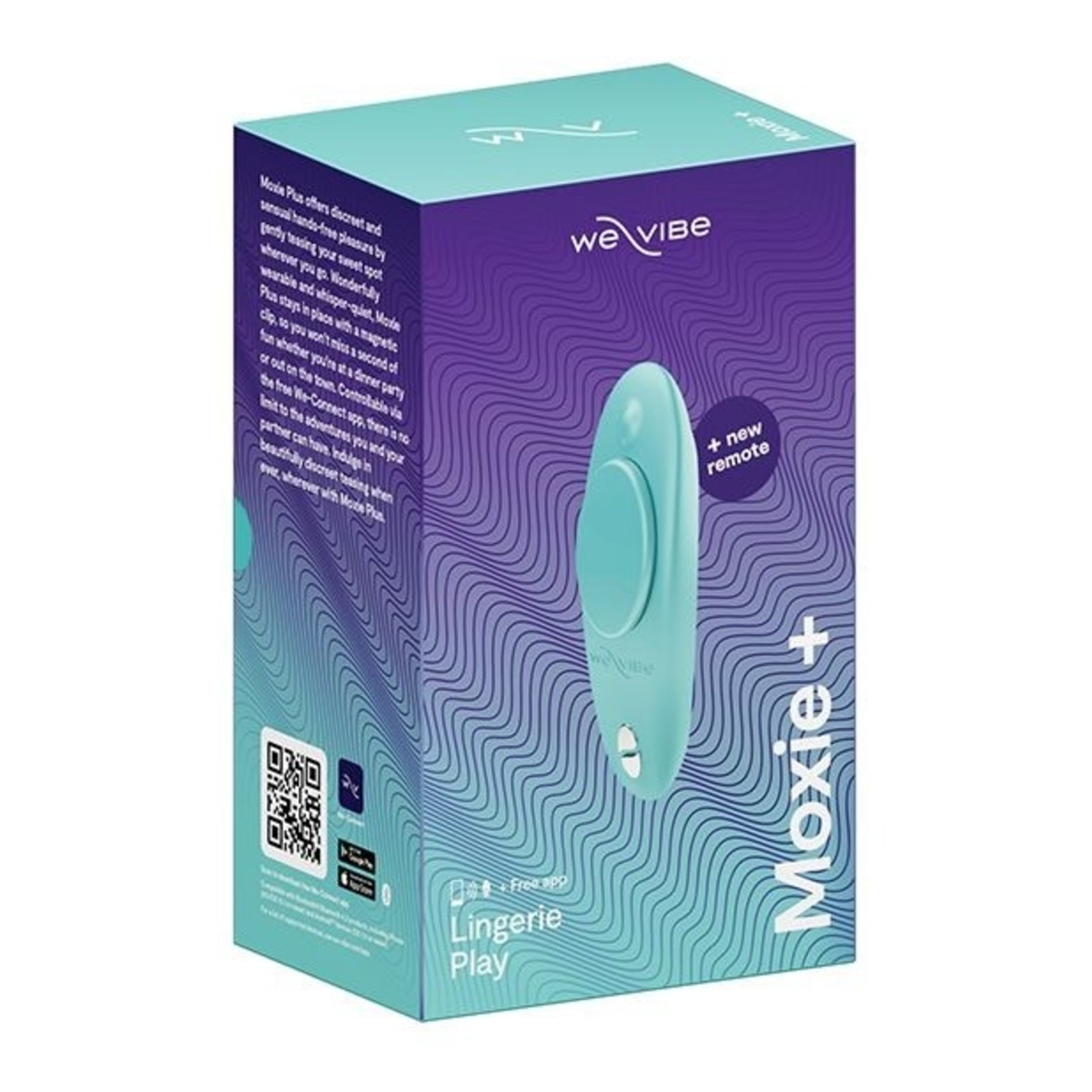 WE-VIBE WE-VIBE MOXIE+ - WEARABLE CLITORAL VIBRATOR - AQUA