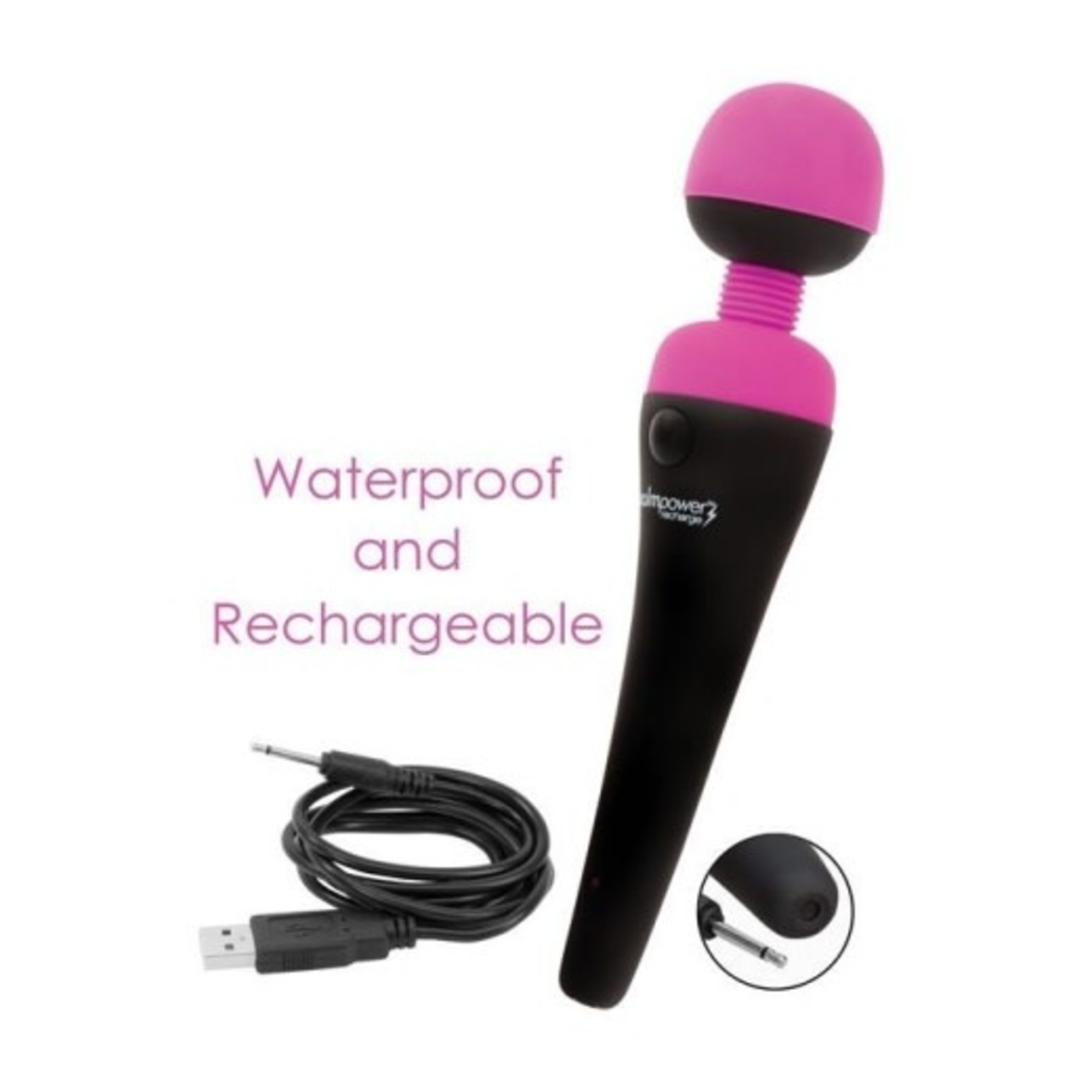 PALMPOWER RECHARGE WATERPROOF PERSONAL MASSAGER