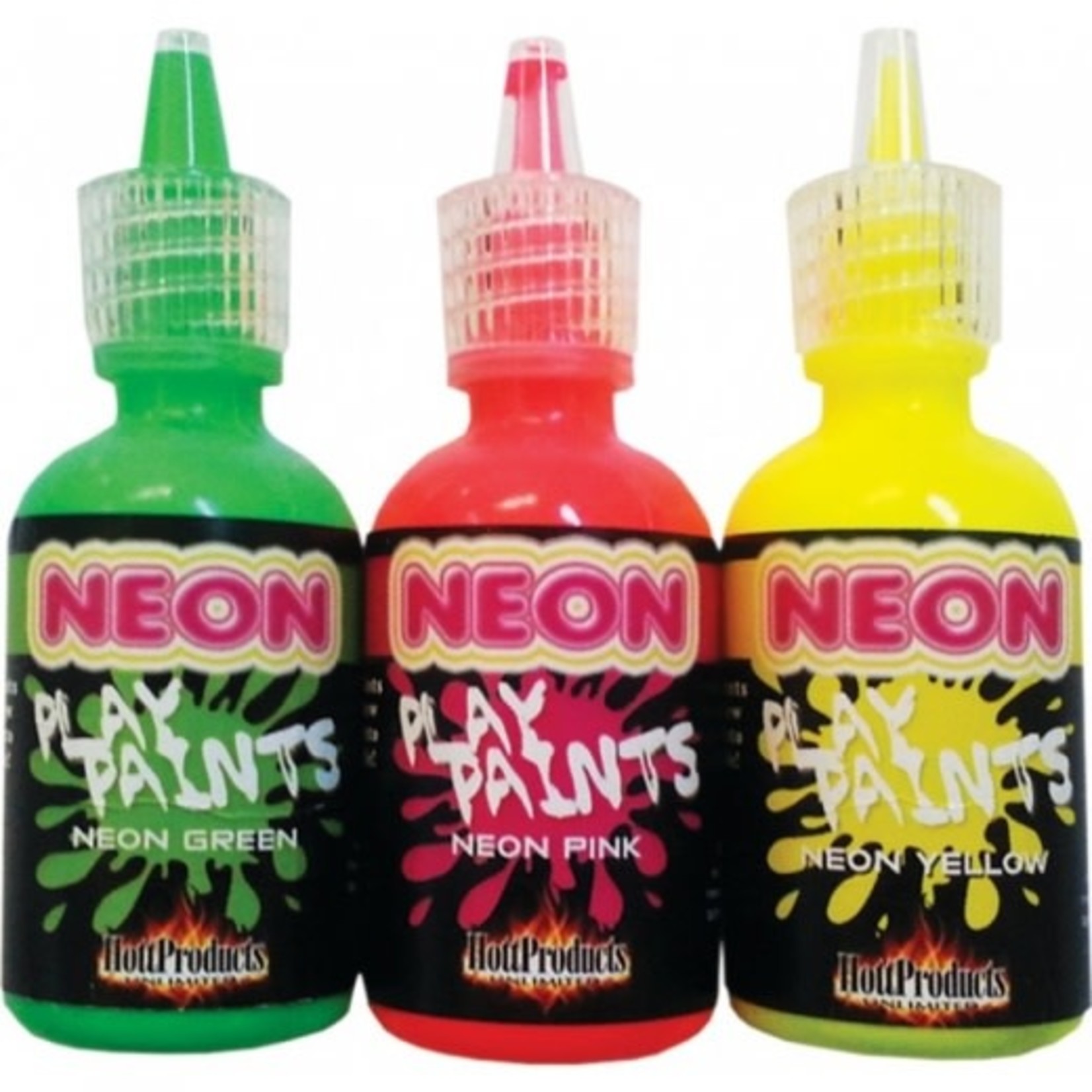 NEON BODY  PAINTS 3 PACK CARD