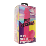 XR BRANDS POP PECKERS 6.5 INCH BALLSY DILDO