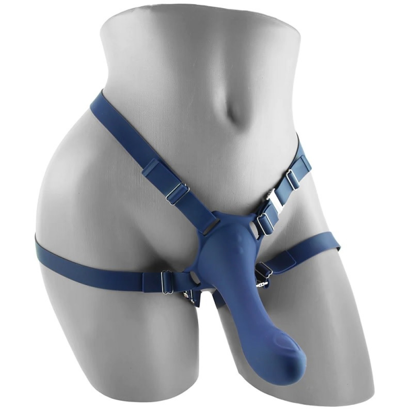 CALEXOTICS ME2 THUMPER VIBRATING SILICONE STRAP-ON