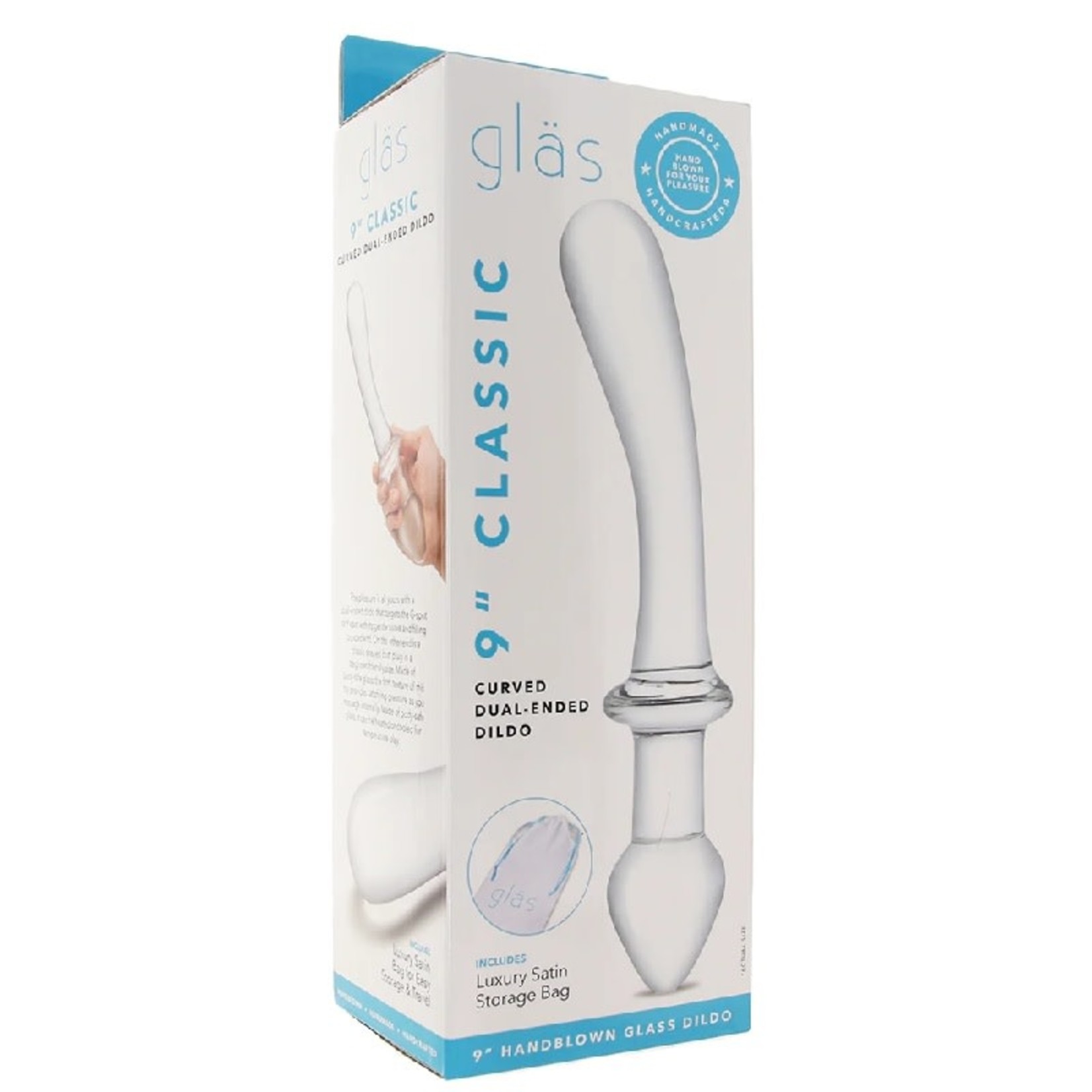 GLAS GLAS CLASSIC CURVED 9 INCH DUAL ENDED DILDO
