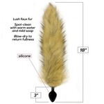 FOXY FOX TAIL SILICONE BUTT PLUG GOLD