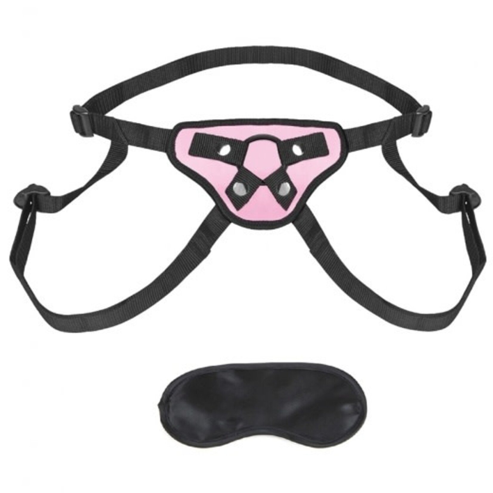 LUX FETISH LUX FETISH PRETTY IN PINK STRAP-ON HARNESS
