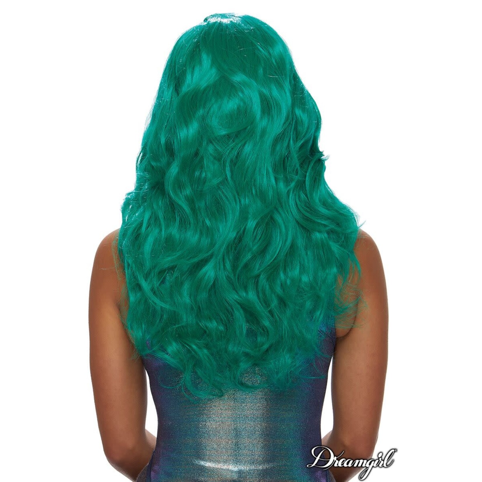 DREAMGIRL LINGERIE DREAMGIRL - LONG WAVY WIG GREEN O/S