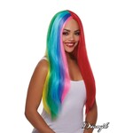 DREAMGIRL LINGERIE DREAMGIRL -  PRIMARY RAINBOW WIG RAINBOW O/S