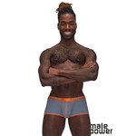 MALE POWER MALE POWER -  CASANOVA MINI SHORT GREY-ORANGE S