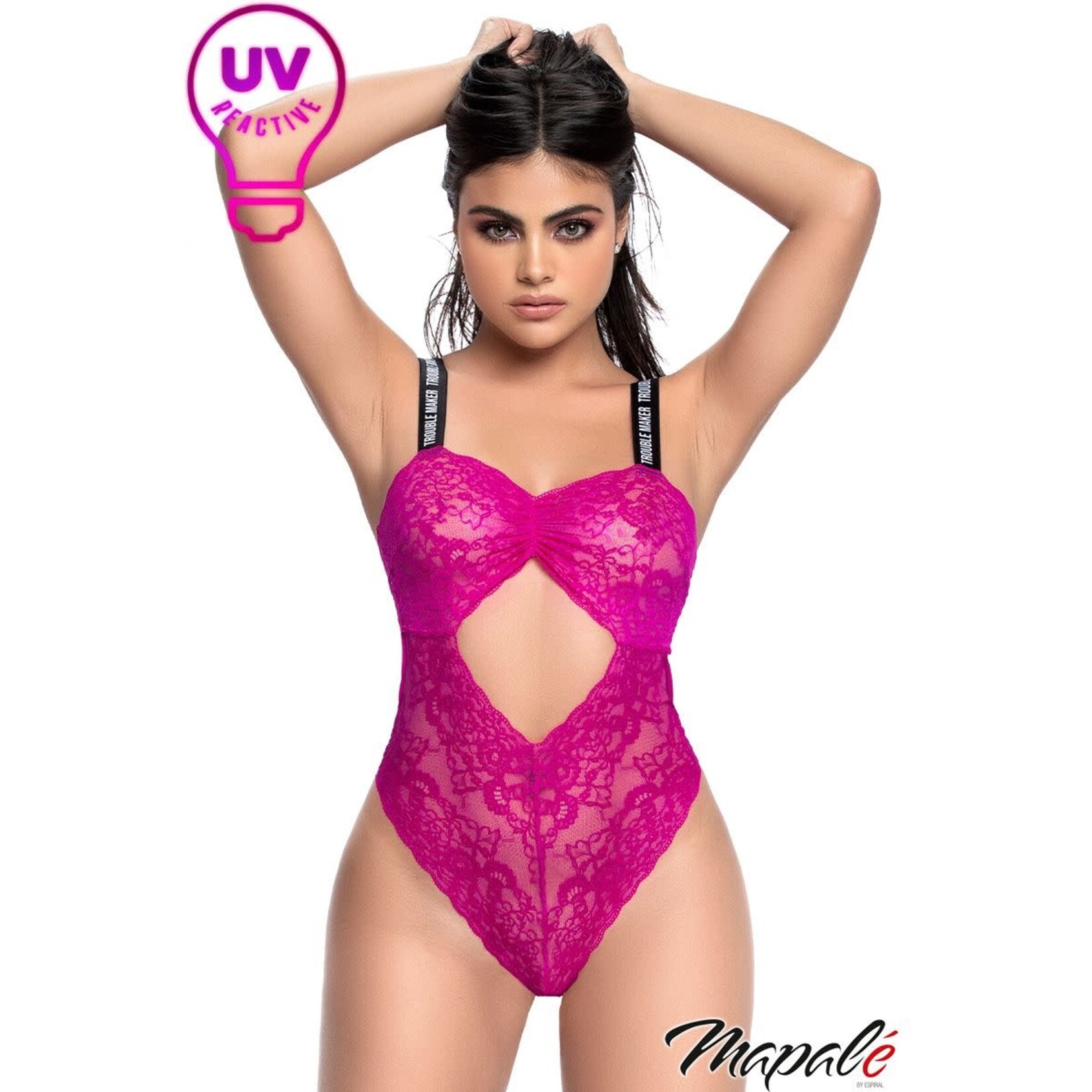 MAPALE MAPALE -  TROUBLEMAKER TEDDY HOT PINK S/M