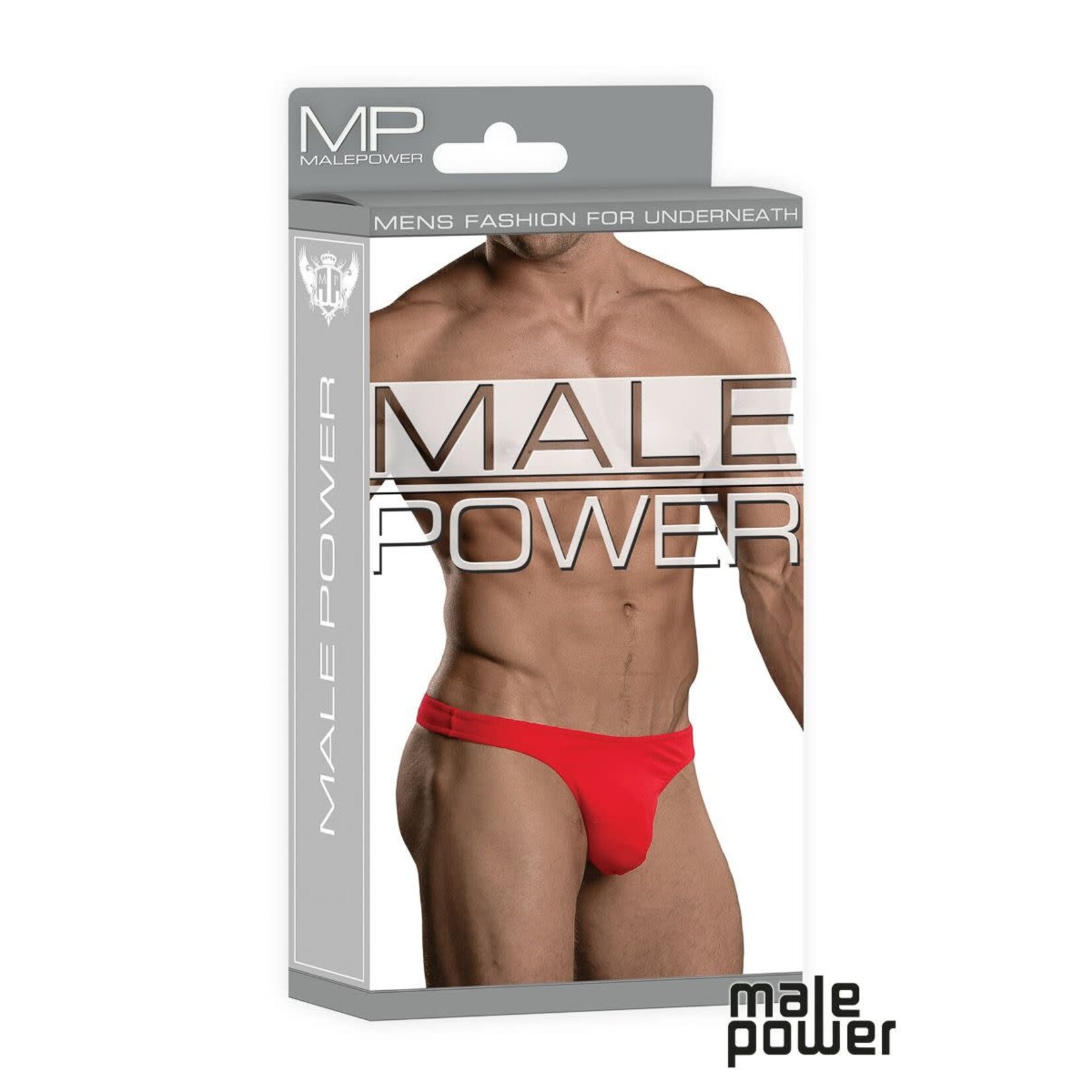 MALE POWER MALE POWER -  COTTON SPANDEX SUPER SOCK THONG RED O/S