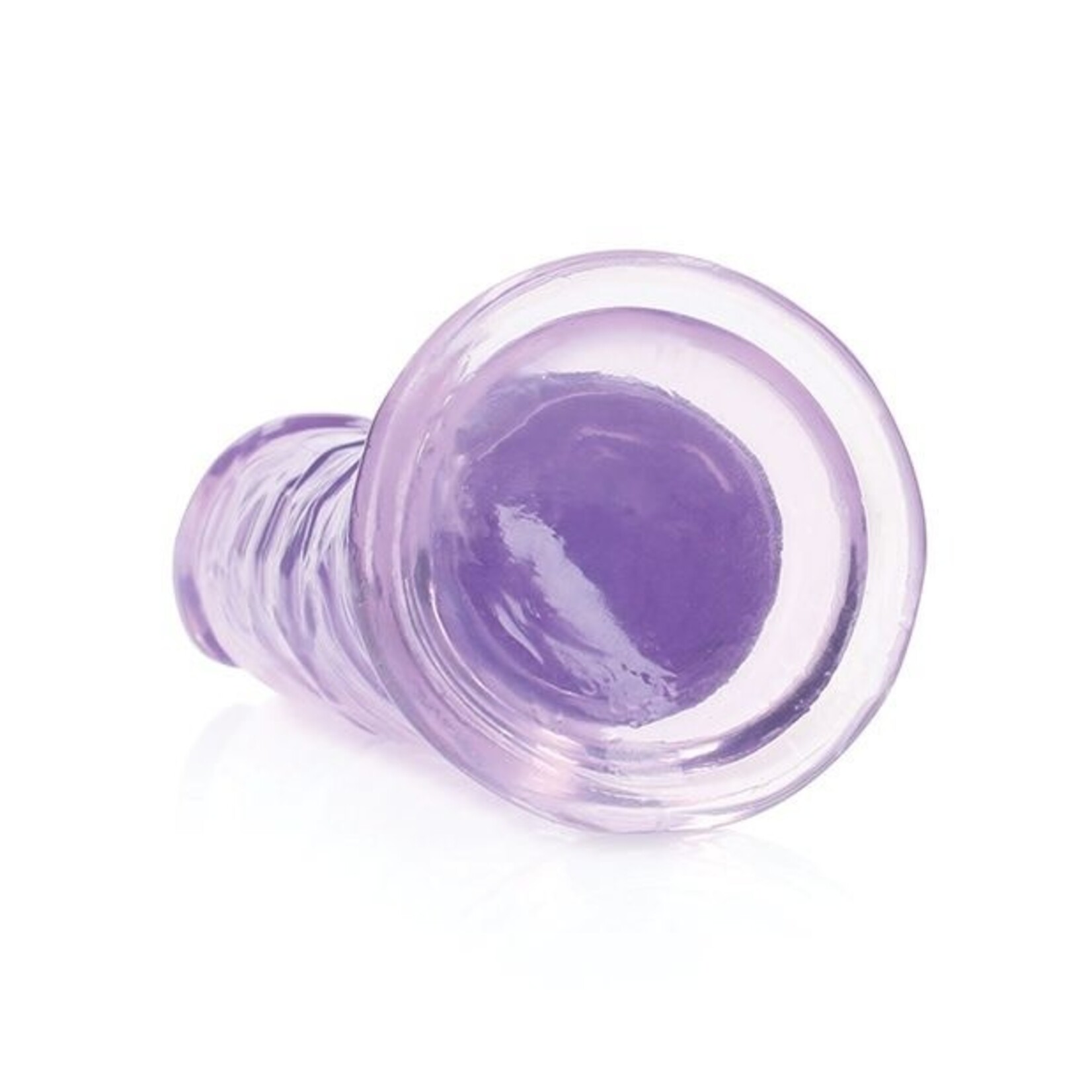 SHOTS REALROCK CRYSTAL CLEAR JELLY 6 INCH DILDO