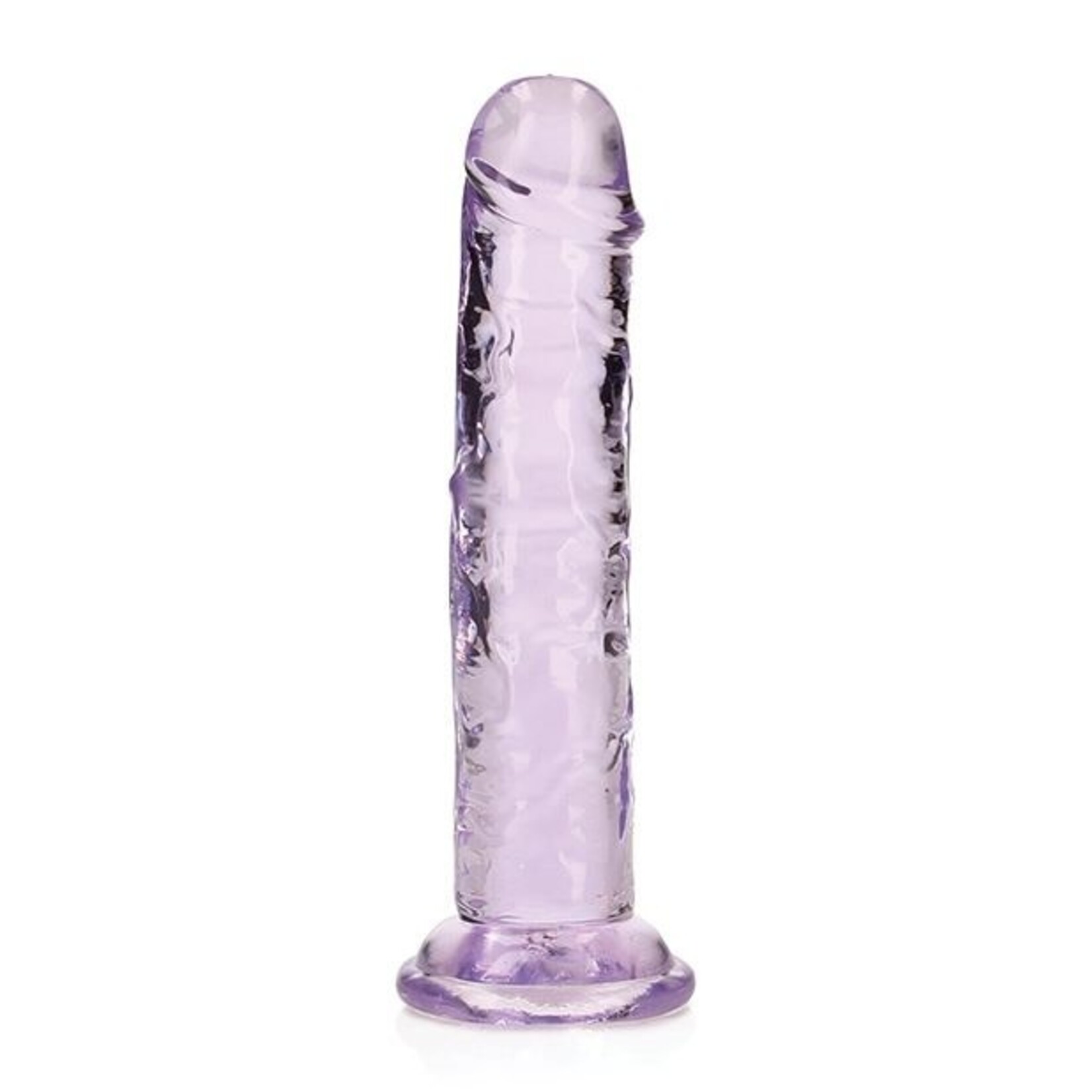 SHOTS REALROCK CRYSTAL CLEAR JELLY 6 INCH DILDO