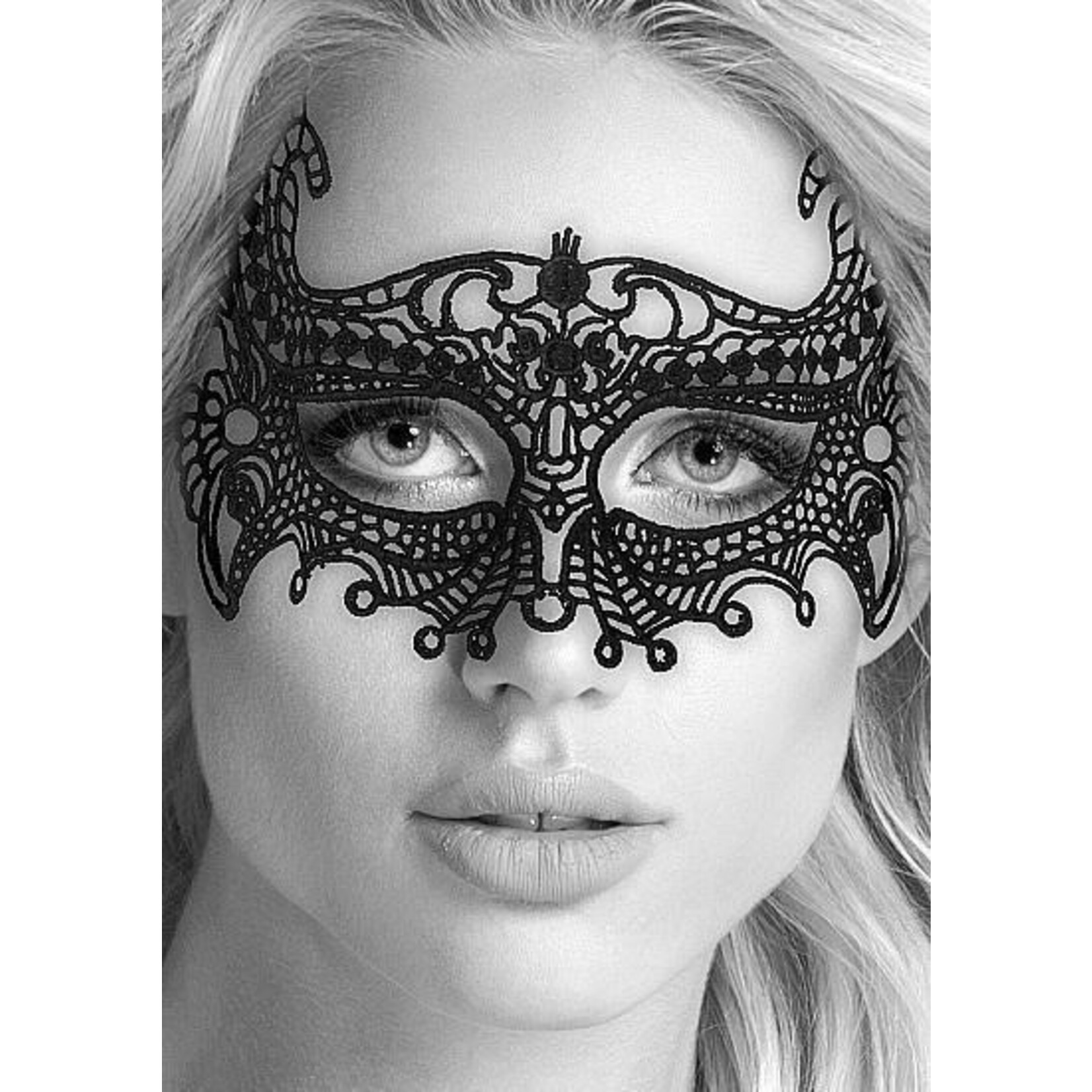 OUCH OUCH! BLACK & WHITE LACE EMPRESS EYE-MASK
