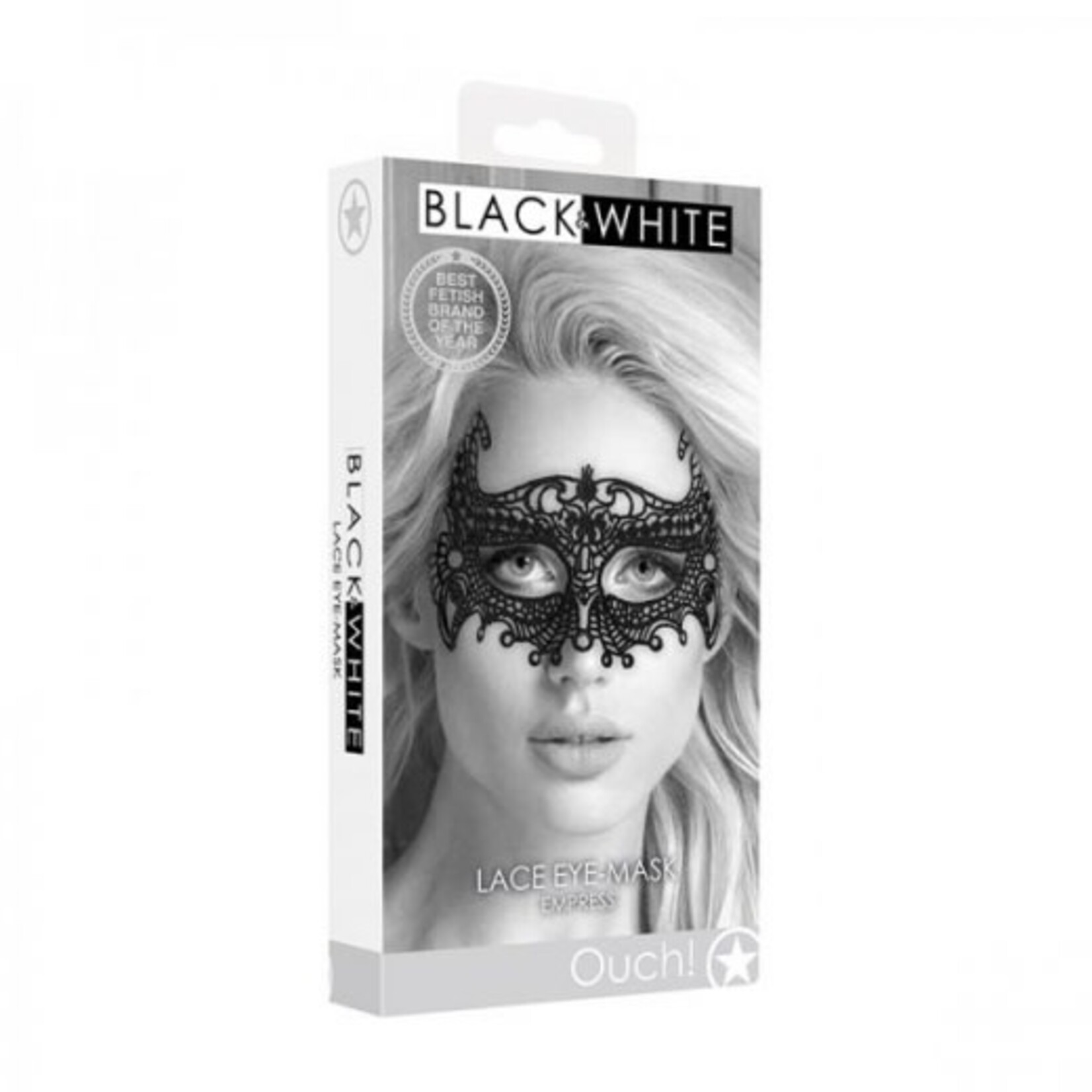 OUCH OUCH! BLACK & WHITE LACE EMPRESS EYE-MASK