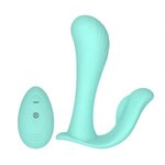 TRACY'S DOG TRACY'S DOG - WEARABLE PANTY VIBRATOR WITH WIRELESS TEAL