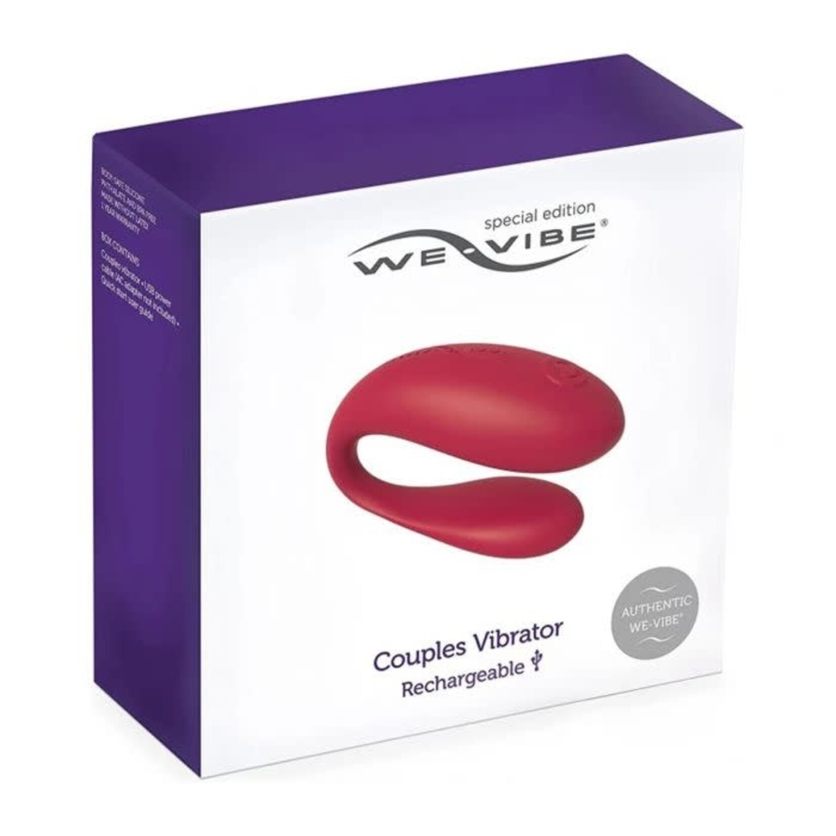 WE-VIBE WE-VIBE - SPECIAL EDITION RECHARGEABLE COUPLES VIBRATOR - RED