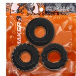 OXBALLS OXBALLS - BONEMAKER 3-PACK C-RINGS - BLACK