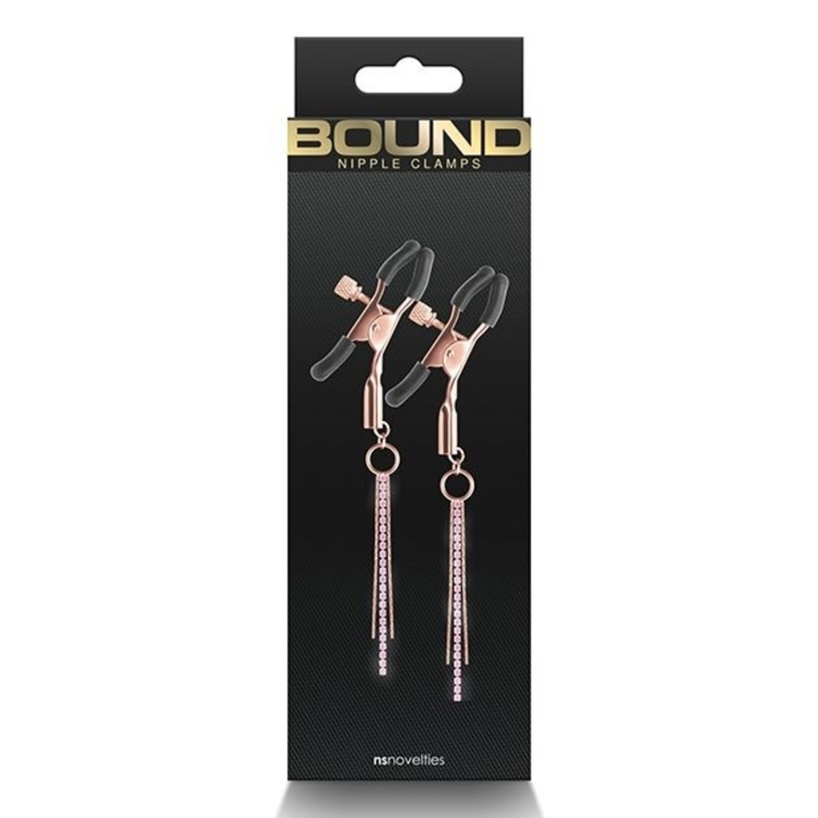 NSNOVELTIES NS - BOUND - NIPPLE CLAMPS - D3 - ROSE GOLD