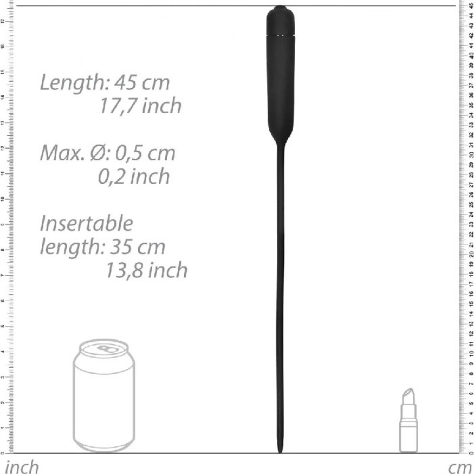 OUCH OUCH! VIBRATING EXTRA LONG SILICONE URETHRAL SOUND