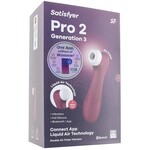 SATISFYER SATISFYER PRO 2 GENERATION 3 WITH APP WINE RED