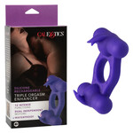 CALEXOTICS COUPLE'S ENHANCERS SILICONE RECHARGEABLE TRIPLE ORGASM ENHANCER