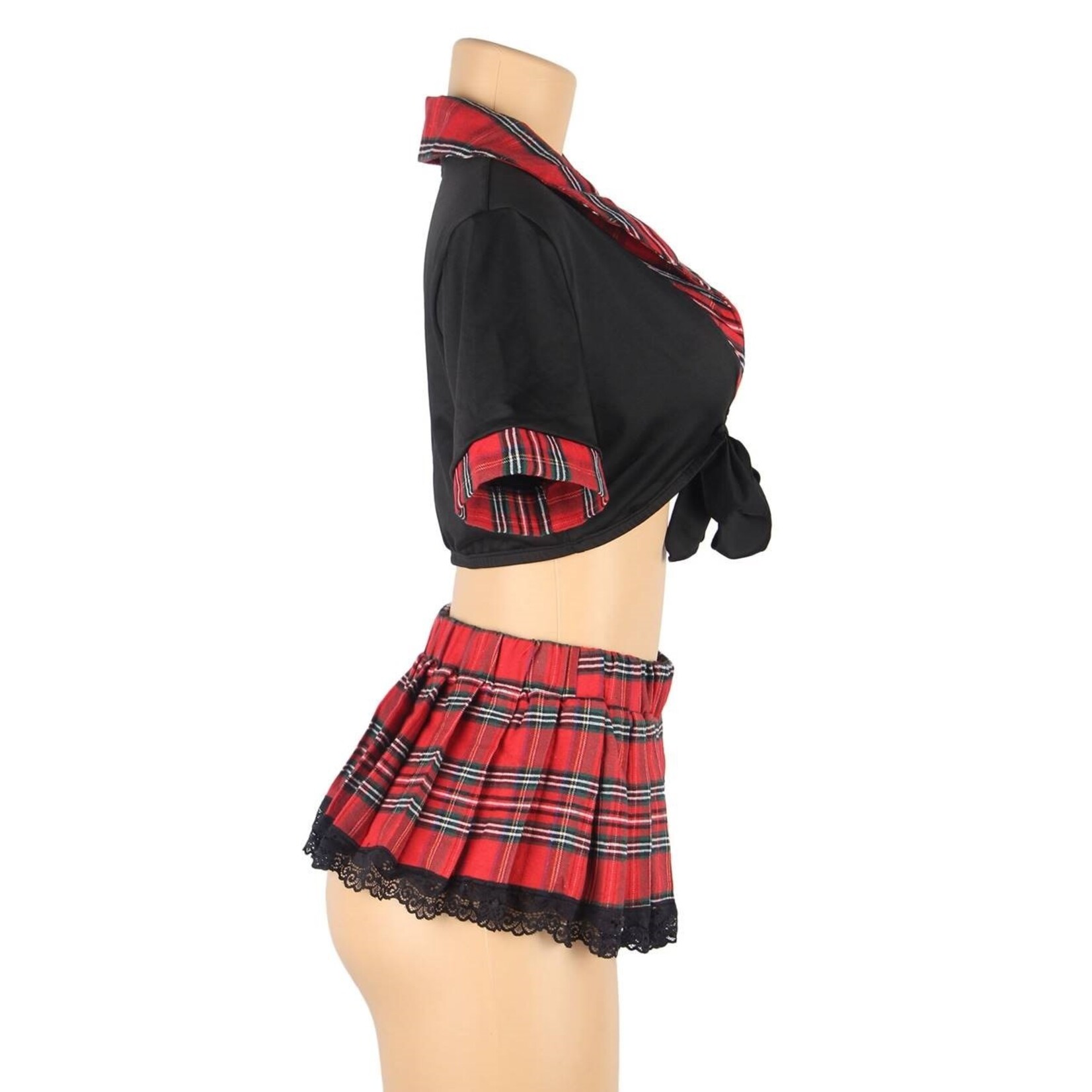 OH YEAH! -  SEXY UNIFORM HIGH-QUALITY STUDENT PLEATED SKIRT COLLEGE STYLE COSPLAY SUIT XL-2XL