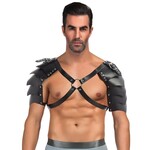 OH YEAH! -  MEN'S LEATHER ADJUSTABLE CHEST STRAP ONE SIZE