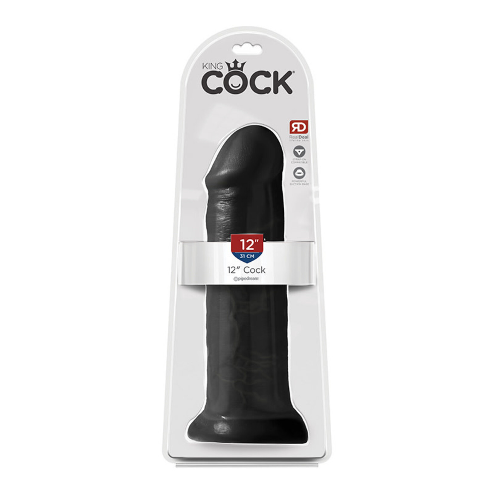 KING COCK KING COCK 12 INCH CLASSIC REALISTIC DILDO