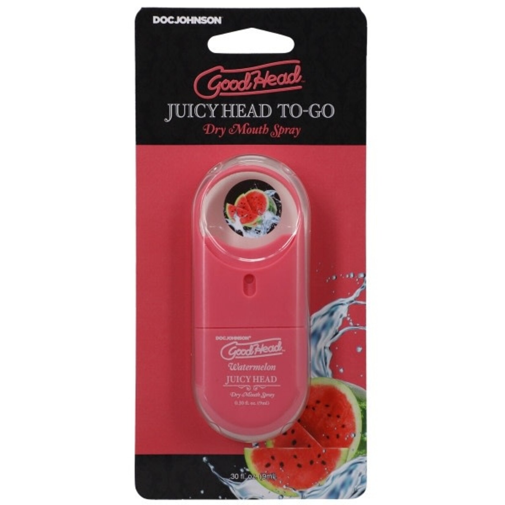 DOC JOHNSON GOODHEAD - JUICY HEAD DRY MOUTH SPRAY TO-GO - WATERMELON .30 FL.OZ.