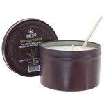 EARTHLY BODY EARTHLY BODY - 3-IN-1 HOLIDAY MASSAGE CANDLE 6OZ IN WOOD ON THE FIRE WOOD ON THE FIRE