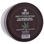 EARTHLY BODY EARTHLY BODY - 3-IN-1 HOLIDAY MASSAGE CANDLE 6OZ IN BABY IT'S COLD OUTSIDE BABY IT'S COLD OUTSIDE