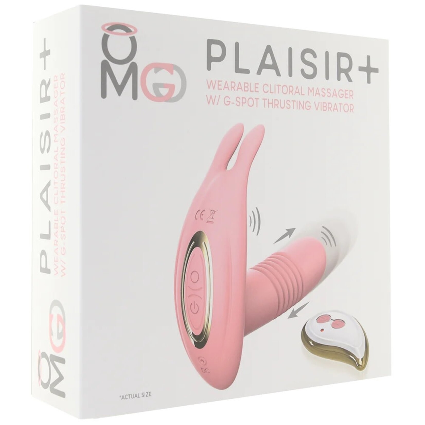 OMG PLAISIR WEARABLE CLITORAL & G-SPOT VIBE IN PINK