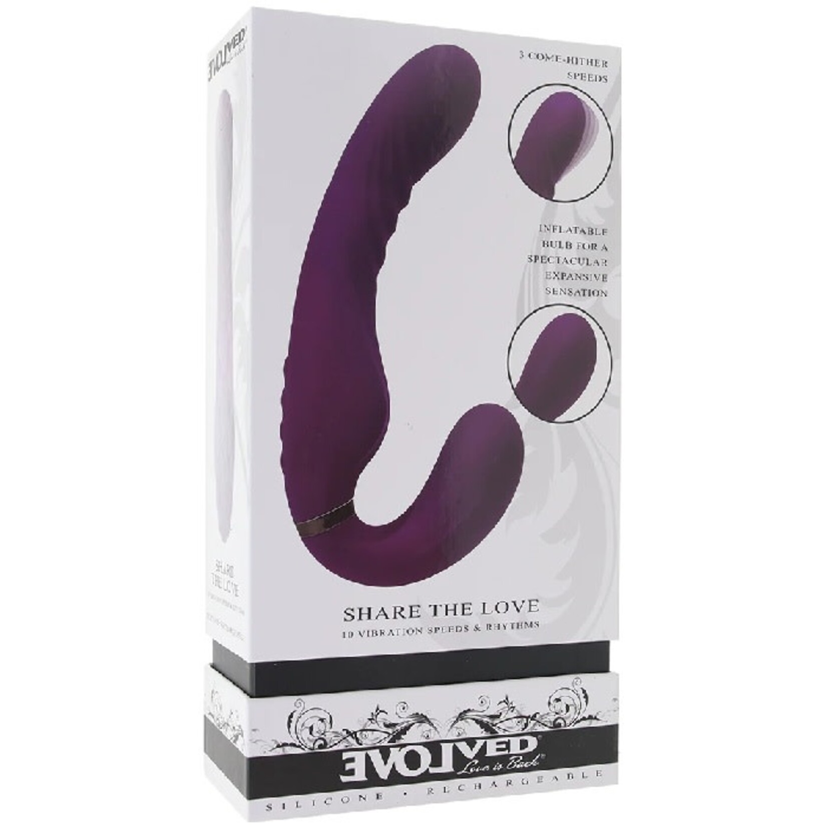 EVOLVED SHARE THE LOVE INFLATABLE STRAPLESS STRAP-ON