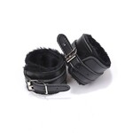 OH YEAH! OH YEAH! -  BLACK SM BONDAGE SEX LEATHER HANDCUFFS ONE SIZE