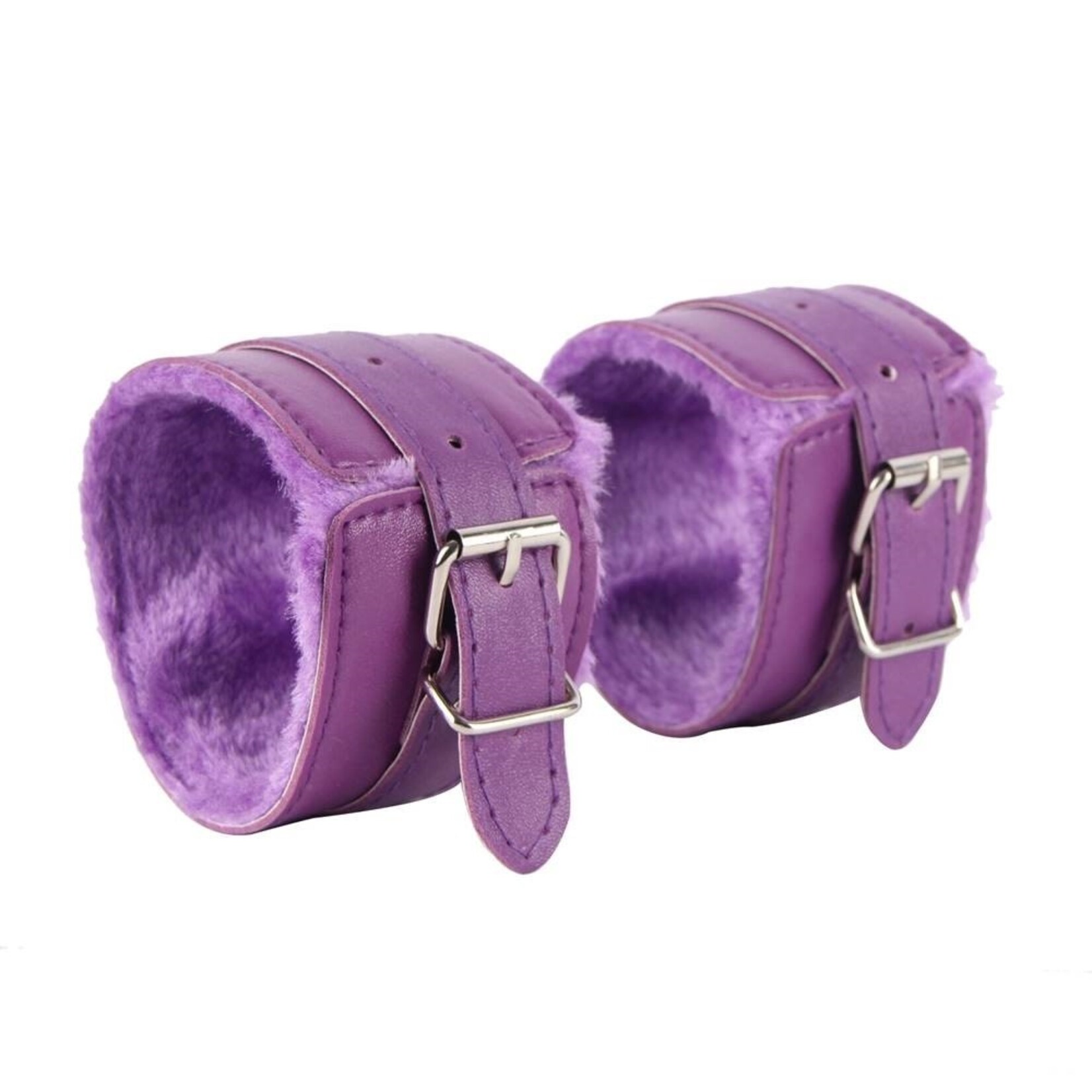 OH YEAH! OH YEAH! -  PURPLE SM BONDAGE SEX LEATHER HANDCUFFS ONE SIZE