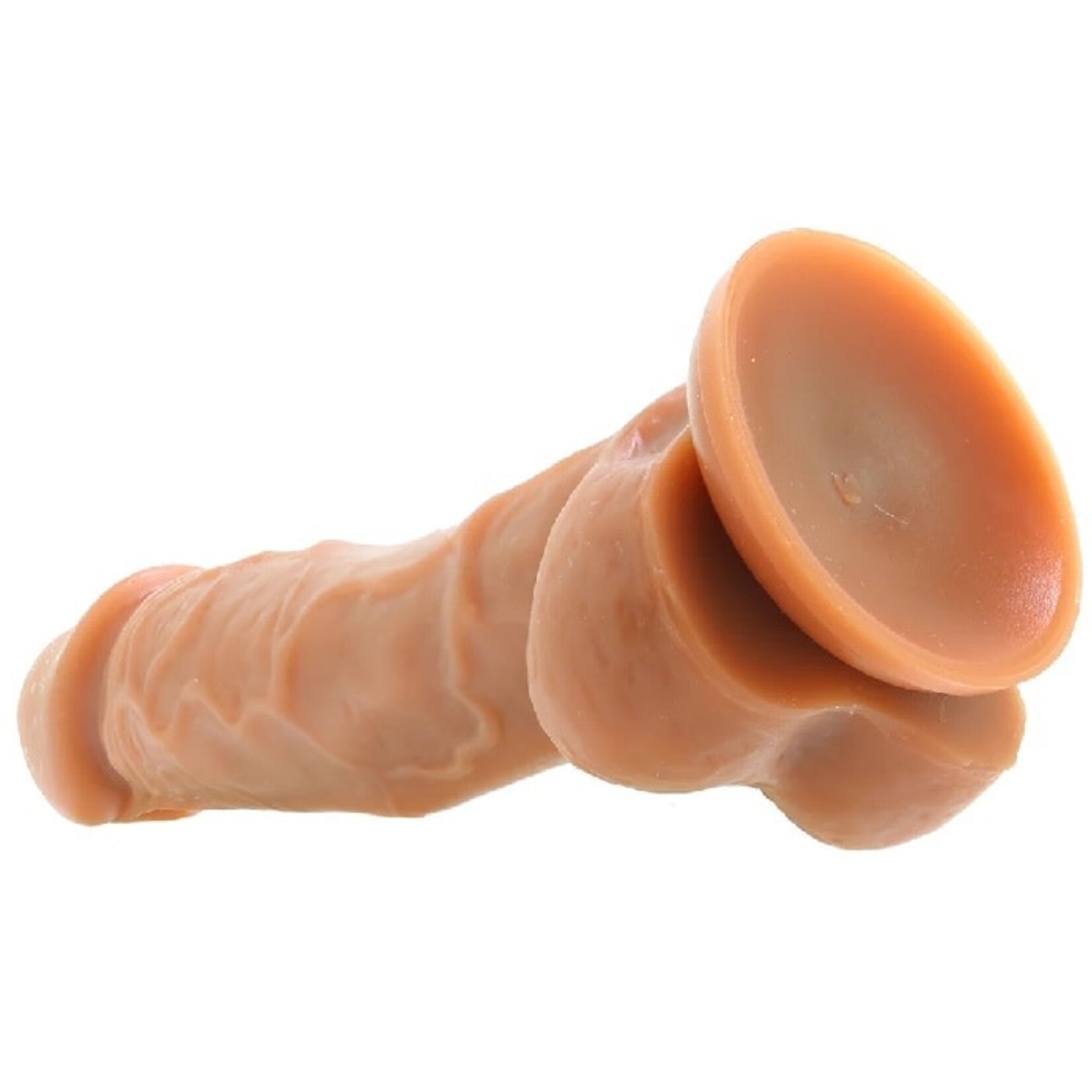 NSNOVELTIES COLOURS 5 INCH DUAL DENSITY SILICONE DILDO IN BROWN