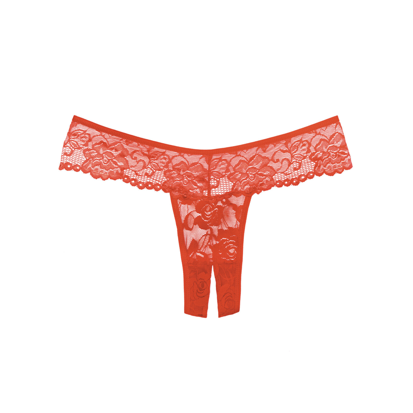 ALLURE LINGERIE ALLURE ADORE - CHIQUI LOVE PANTY - RED - ONE SIZE