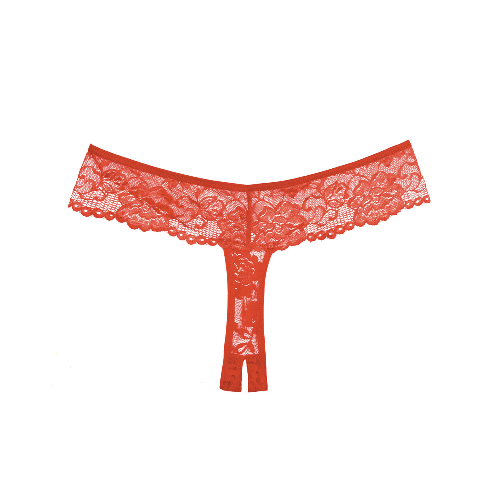 ALLURE LINGERIE ALLURE ADORE - CHIQUI LOVE PANTY - RED - ONE SIZE